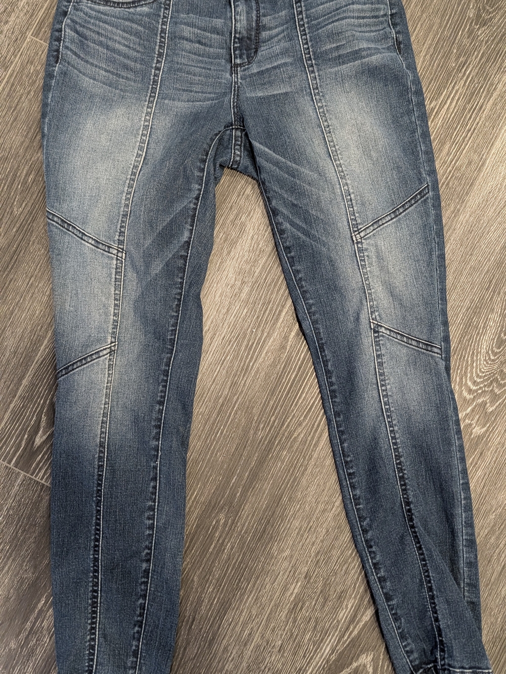 BOLD elements Women's Medium Blue Skinny Paneled Jeans
